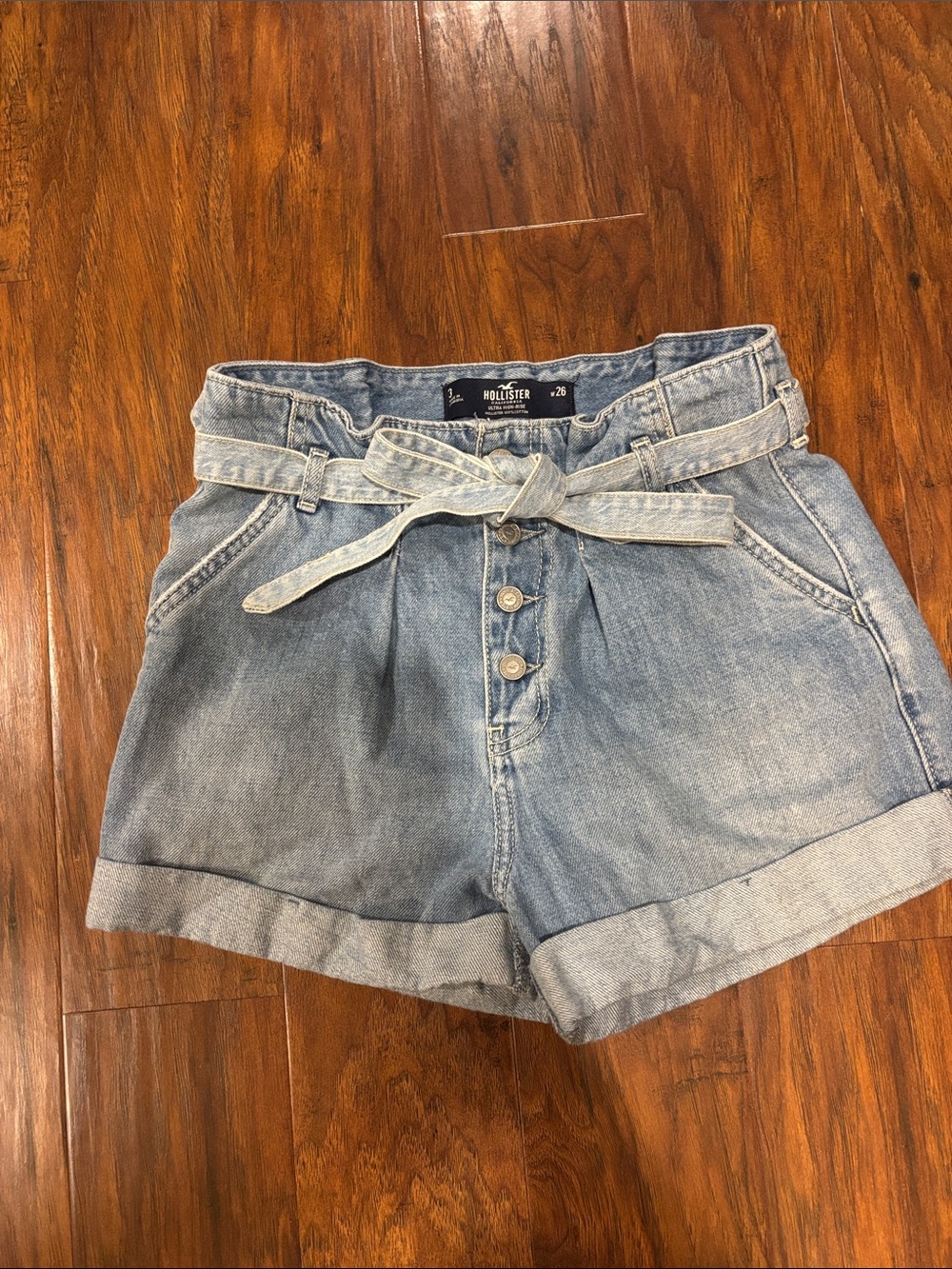 Hollister Light Wash Ultra High-Rise Jeans - Pale Blue